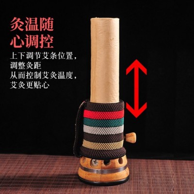 艾灸盒 竹制 手持 砭石刮痧罐温阳罐 随身灸全身通用图4
