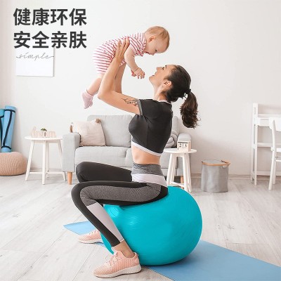 PVC加厚磨砂瑜伽球65cm瑜珈球健身球外贸专供瑜伽辅助球图4