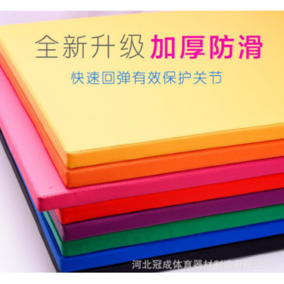批发儿童舞蹈垫家用运动健身体操皮革体操垫加厚加宽防水pu瑜伽垫图3