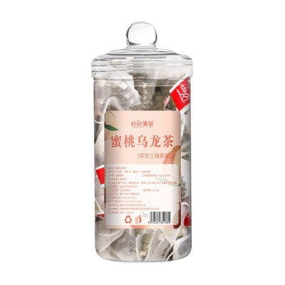 蜜桃乌龙茶三角包罐装 苹果干白桃乌龙茶花果组合调味茶量大从优图5