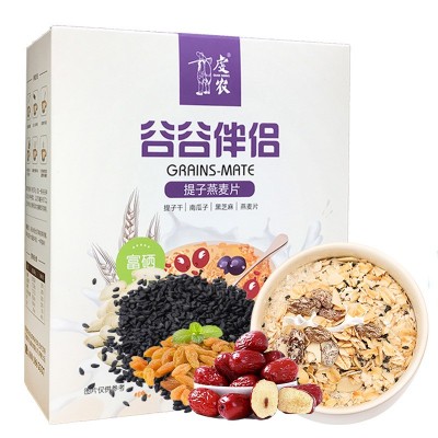 谷谷伴侣提子燕麦片即食早餐黑芝麻红枣红豆淮山药杂粮饱腹代餐粉图1