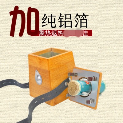 可烧42毫米艾条双层纱网加高加宽42大夹子单孔双孔温灸盒艾灸盒图3