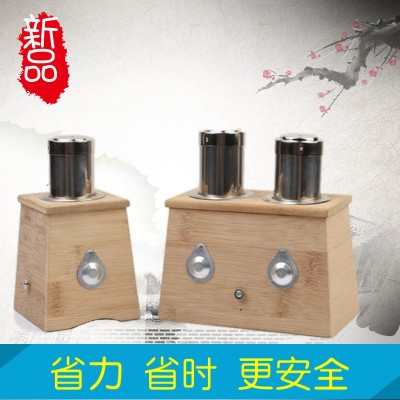 可烧42毫米艾条双层纱网加高加宽42大夹子单孔双孔温灸盒艾灸盒图4