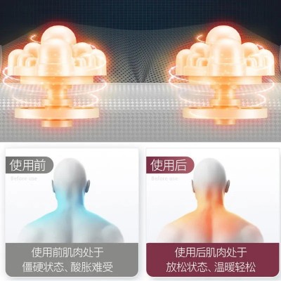 颈椎按摩器家用多功能肩颈腰部背部颈部按摩枕全身揉捏热敷枕头图4