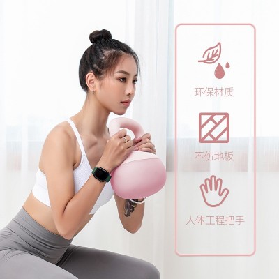 壶铃女士健身家用瘦手臂练臀器械提壶哑铃翘臀软壶铃深蹲力量训练图2