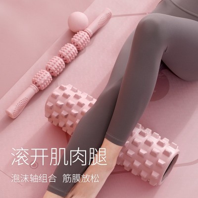 瑜伽狼牙棒肌肉放松泡沫轴 大腿按摩棒空心瑜伽滚轴滚筒健身器材图5