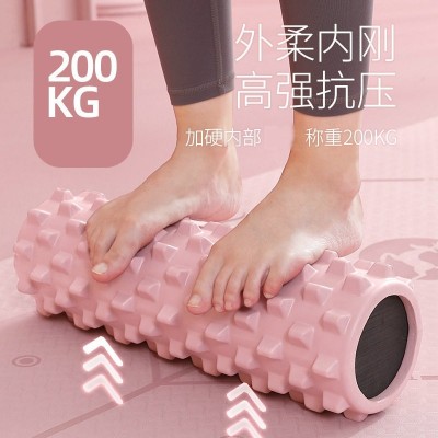 瑜伽狼牙棒肌肉放松泡沫轴 大腿按摩棒空心瑜伽滚轴滚筒健身器材图3