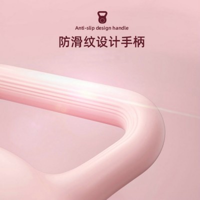 跨境新款女士壶铃彩色健身运动家用提壶哑铃练臀翘臀深蹲力量训练