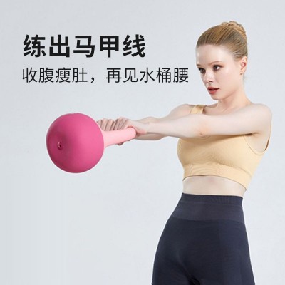 竞技软壶铃女士健身家用提壶哑铃深蹲练臀翘臀力量训练器材软壶玲