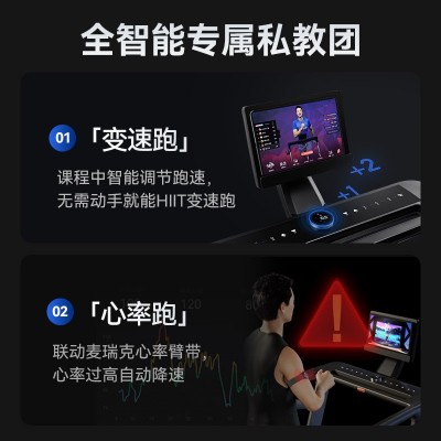 麦瑞克MERACH2023新品幻影X7跑步机 轻商级超燃脂智能家用跑步机图2