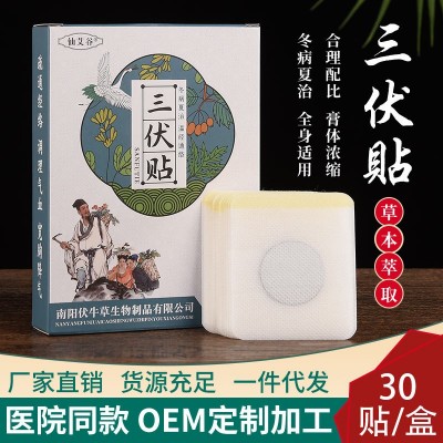 三伏贴30贴三九贴成人儿童穴位贴艾灸贴关节贴厂家批发