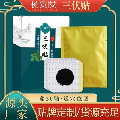 厂家批发三伏贴 艾灸保健温炙贴 艾叶贴姜贴艾草三伏灸一件代发图3