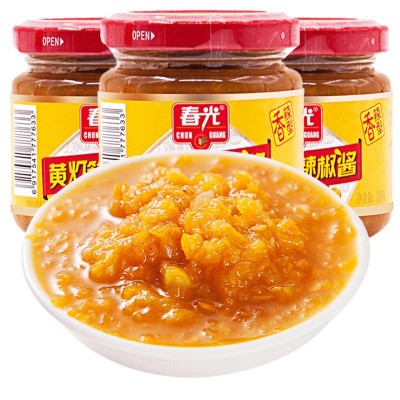 春光黄灯笼辣椒酱（香辣）100g炒菜下饭辣椒酱批发图5