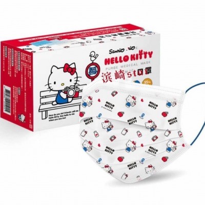 hello Kitty口罩苹果旅行蝴蝶结打电话经典可爱元素日本卡通mask图2