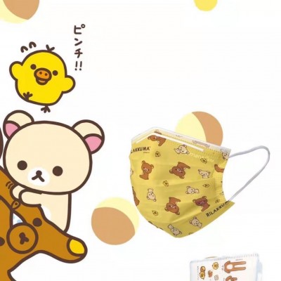 Rilakkuma轻松熊口罩成人学生可爱三层卡通动漫松弛小熊mask图2