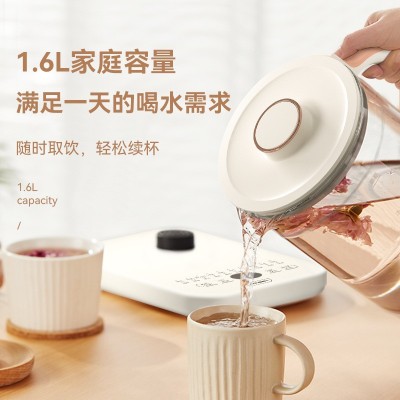 瑞本ranbem宿舍养生壶可预约家用多功能玻璃煮茶器办公室电热水壶