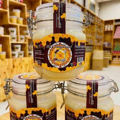 俄罗斯蜂蜜椴树蜜1000g 冲泡结晶青少年原蜜土蜂蜜椴树蜜瓶装批发图3