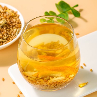 松草堂陈皮姜米茶500克炒姜米茶泡水生姜丝大米炒熟姜丝米茶工厂图2