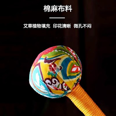艾草锤手持按摩敲打颈椎腰部 手工穴位经络拍批发艾灸锤敲打手锤
