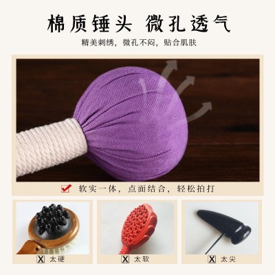 艾草养生锤按摩锤颈椎肩颈按摩经络穴位艾灸锤背部拍打经络锤批发图3