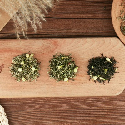 忆品仙新茶茉莉花茶 茉莉飘雪花茶白毫炒花嫩芽飘雪现货500g批发图2