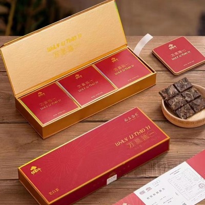 何大师 万里挑一陈皮白茶礼盒装 高山福鼎白茶寿眉方片茶饼茶叶图2