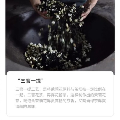 天然窨香不含香精天香茉莉绿茶奶茶店专用原料茉莉花茶绿茶500g图5