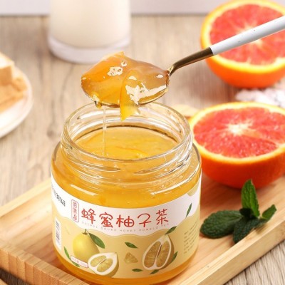 佰味葫芦蜂蜜柚子果饮柠檬茶百香果水果茶泡水冲饮果酱代发批发图4