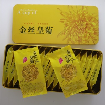 金丝黄菊 产地直销 黄山大菊花 花茶一朵一杯20朵礼盒装图5