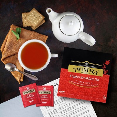 TWININGS川宁茶包英式早餐红茶袋泡茶100片餐饮酒店烘培临期捡漏图5