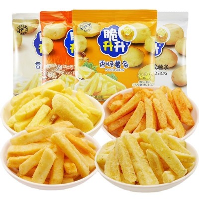 脆升升香脆薯条20g小包装脆生生蜂蜜黄油味番茄味休闲小零食批发图5
