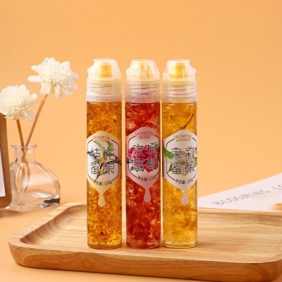 蜂蜜桂花蜜酿128g桂花酱冲调饮品家用蜜酿组合多口味厂家批发直供