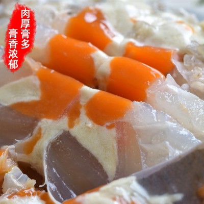 呛蟹红膏咸蟹舟山宁波特产腌制醉蟹冷冻梭子蟹蟹糊蟹块即食类海鲜图2