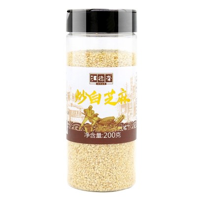 汪德荣脱皮熟白芝麻200克罐装高蛋白厂家批发代发家用干净即食图5