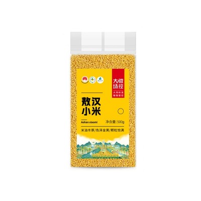 内蒙古地标敖汉黄小米500克粘糯香醇粥米五谷杂粮早餐月子米小黄图5