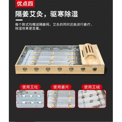 木制自动点火全身艾灸床家用坐灸背灸带头枕艾炙艾条拼接艾炙仪器图4