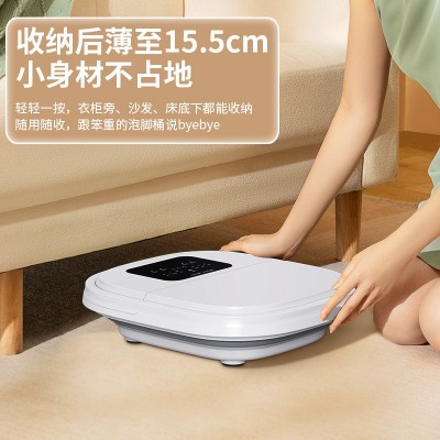 跨境新款折叠足浴盆深桶便携加热足浴器电动家用全自动按摩泡脚桶图2