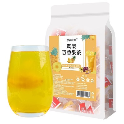 凤梨百香果茶冷泡水果茶冻干百香果茶泡水凤梨花果茶网红百香果茶图5