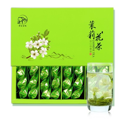 2023新茶茉莉花茶特级浓香型茶叶散装绿茶飘雪茉莉花茶小包礼盒装图2