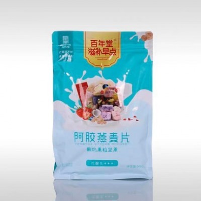 东阿百年堂阿胶燕麦片300g坚果果仁果粒五谷即食冲饮早餐代餐图5