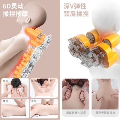 赛维诺多功能按摩椅颈部家用全自电动豪华加热椅垫办公靠垫按摩椅图3