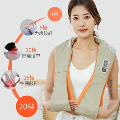 按摩披肩批发多功能颈椎颈肩按摩器厂家直销按摩加热披肩按摩礼品图3