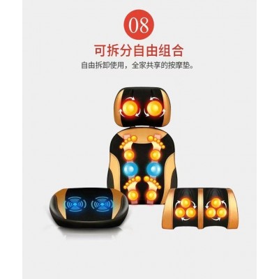 颈椎按摩器仪多功能家用电动全身按摩靠垫颈部背腰部揉捏按摩椅垫图2