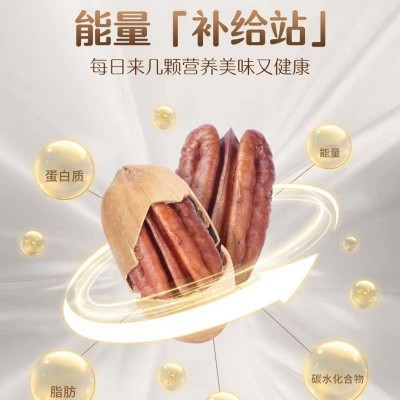 厂家直销新货奶香大颗粒碧根果袋装包装净含量长寿果坚果杭州炒货图3