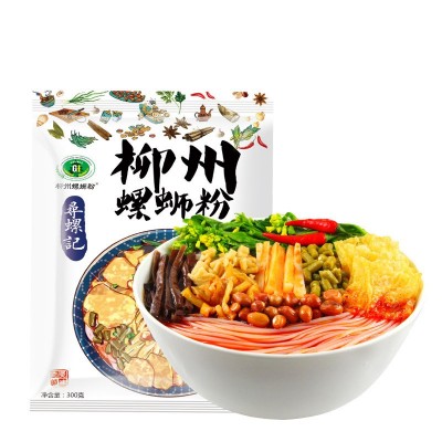 寻螺记螺狮粉300g*8袋装广西柳州螺蛳粉石螺清香酸辣粉方便面批发图5