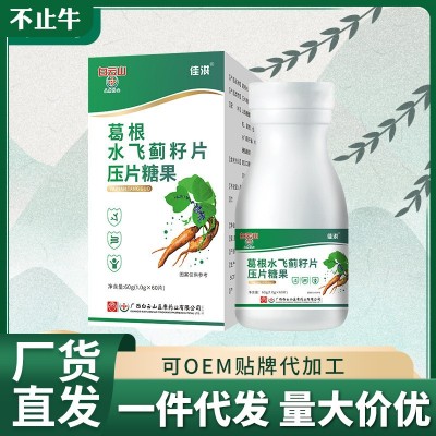 白云山盈康葛根水飞蓟籽片压片糖果60粒 厂家直销