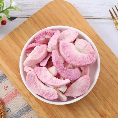 厂家直销冻干水蜜桃FD水蜜桃批发酥脆白桃干水果干现货冰淇淋粉图6