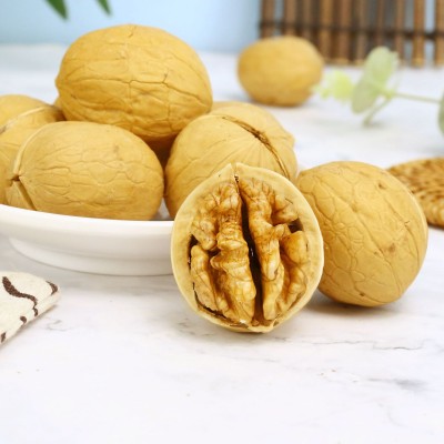 网红熟核桃草本奶香味批发500g 手剥薄皮烤核桃零食坚果炒熟核桃