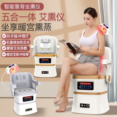 艾灸凳坐灸仪艾灸椅子家用坐熏无烟艾灸仪器桶熏蒸仪靠背艾灸座椅图3