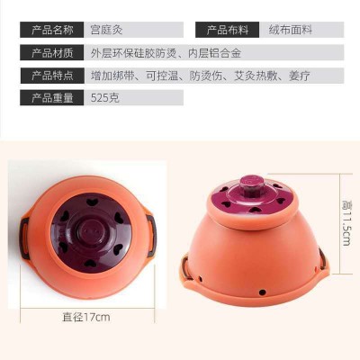展会热销宫廷灸乳腺灸艾灸宝艾灸盒 随身灸艾灸箱 布套艾灸仪温宫图3